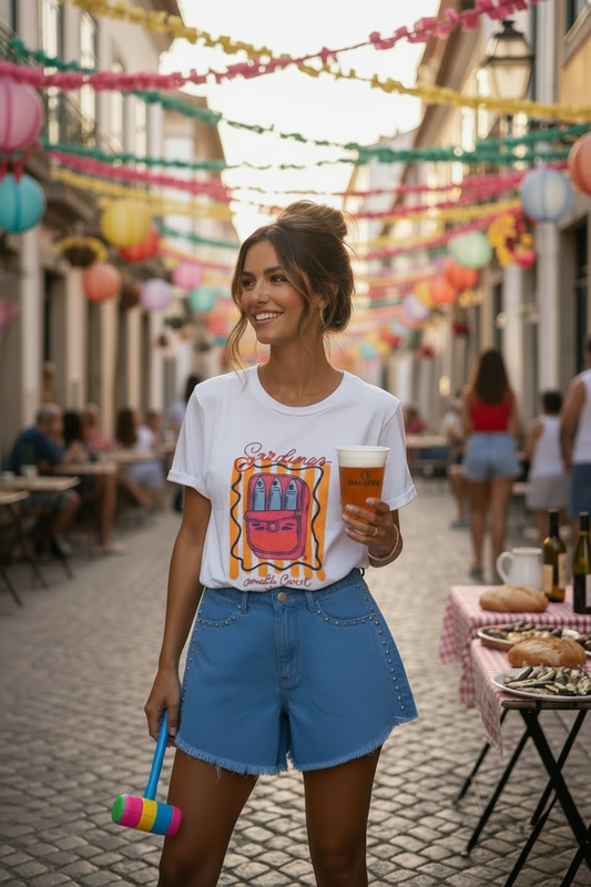 Calção com tachas