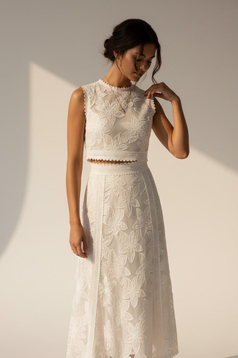Conjunto Victoria Renda Branca