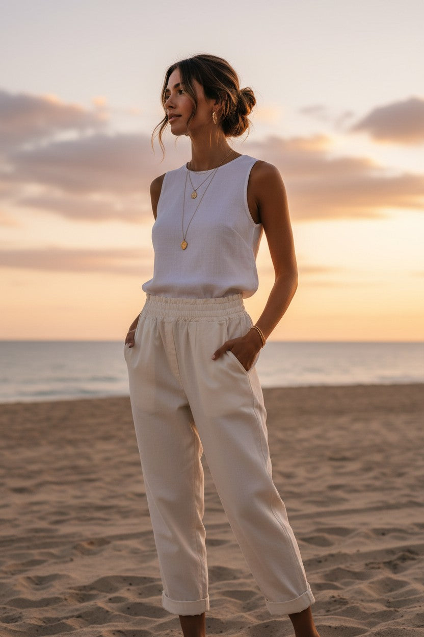 Calça Mágica Branca Feminina