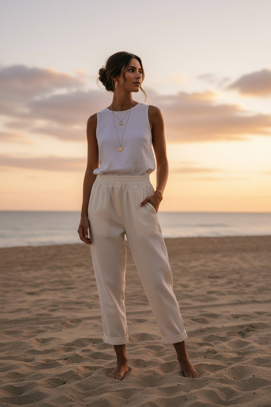 Calça Mágica Branca Feminina