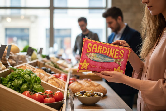 Necessaire Sardines Rosa Vintage
