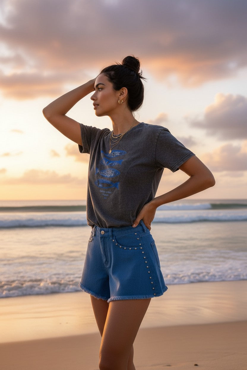 T-Shirt Sardines Blue